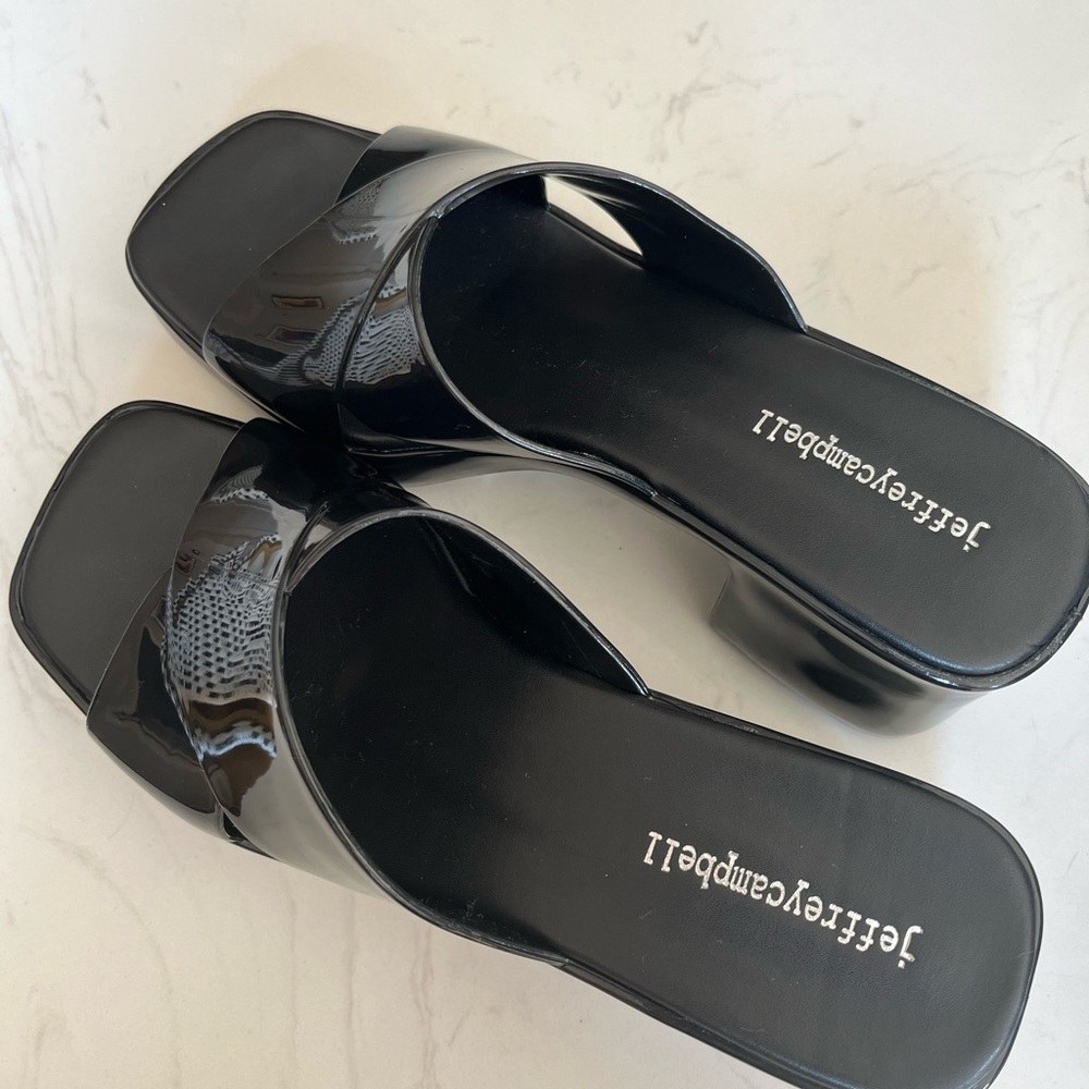 Jeffrey Campbell Bubblegum Plastic Sandals